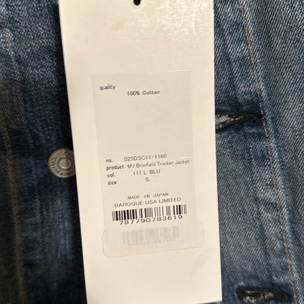 COPY - Moussy Vintage Jean Jacket Size Small - Picture 3 of 5